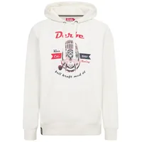 DERBE Hoodie Kiez Racing mit großem Print Weiß M