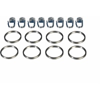 Ring Stilring Gardinenring für Stilgarnitur Stange  16 mm Edelstahl