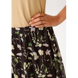 Aniston CASUAL Maxirock Damen Floral Gelb/Grün/Orange/Rosa 34