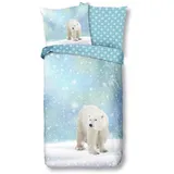 Muller Textiles Good Morning, Bettwäsche, Icebear (Bettwäsche Set, 135 x 200 cm)