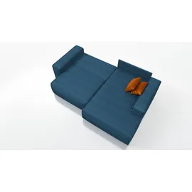 mebloland Ecksofa TOR mit Schlaffunktion. Farbe: Blue. - Blau