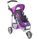 Bayer Chic 2000 - Puppenbuggy Lola, Jogging-Buggy, Puppenjogger, Puppenwagen, Pflaume, lila