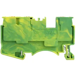 Schutzleiter-Reihenklemme 2.5mm2 3-Leiter gelb-grün Erdungsklemme 3954