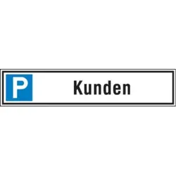 SafetyMarking Parkplatzschild Alu B520xH110 mm Kunden