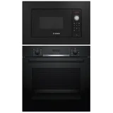 Bosch Einbau-Set Backofen EcoClean mit Mikrowelle 20 Liter Kindersicherung schwarz 60 cm