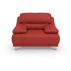 Sessel COTTA "Maranello", rot, B:118cm H:86cm T:93cm, Sessel, Einzelsessel