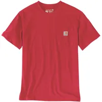 CARHARTT Relaxed Fit Heavyweight K87 Pocket T-Shirt, rot, Größe