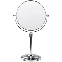 Beliani Beliani, Kosmetikspiegel, Kosmetikspiegel ø 20 cm Silber Metall, Rund, 38x13x20 Spiegel, Schminkspiegel