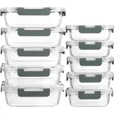 M MCIRCO Glas-Frischhaltedosen Set 20 tlg. 370+1040