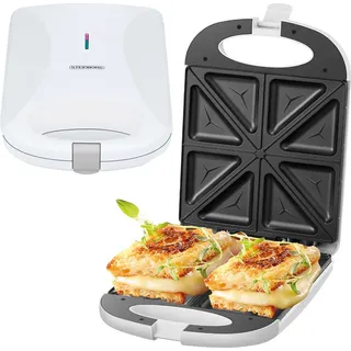 Steinborg XXL 4er Sandwichmaker | 1200 Watt 8 Sandwichecken Antihaftbeschichtung