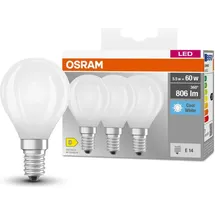 Osram LED-Birne 5,5 W E14 neutralweiß 3 St.