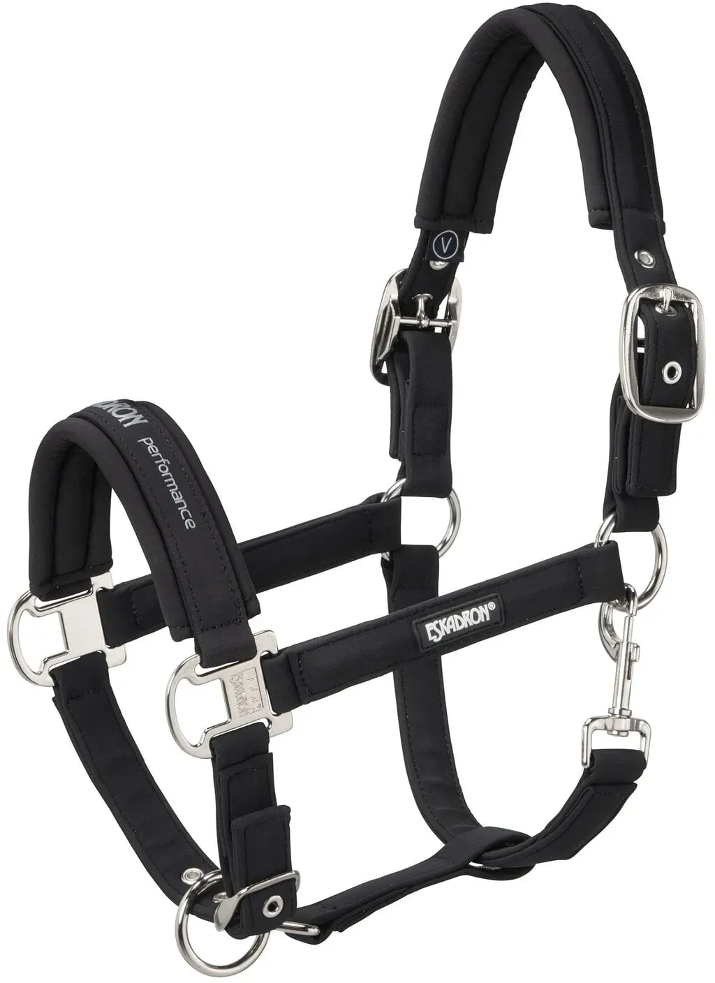 ESKADRON Basic Halfter Doublepin Softshell black PONY