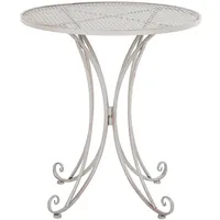 Beliani Cilento Gartentisch Ø 71 x 75 cm Grau