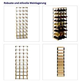 Proregal Weinregal 92,5 x 32,5 x 24,5 cm Natur