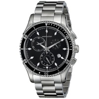 Hamilton Herren Chronograph Quarz Uhr mit Edelstahl Armband H37512131