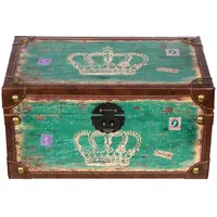 BIRENDY Truhe Kiste SJ14307 Krone Königin England Holztruhe mit