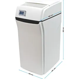 Naturewater Wasserenthärtungsanlage 3000 l/h, automatische Enthärtungsanlage, Entkalkungsanlage mit Ionentauscher, Wasserenthärter mit 30 l Harztank