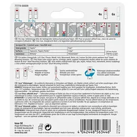 Tesa Powerstrips Klebenägel für max. 1,0 kg, 2,4 x 6,4 cm, 4 St.