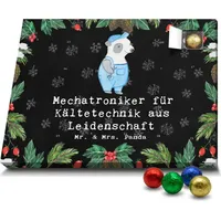 Mr. & Mrs. Panda Schoko Adventskalender Mechatroniker für Kältetechnik Leidenschaft - Schwarz - Geschenk, Gesellenprüfung, Mitarbeiter, Firma, S... - Schwarz