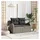 vidaXL Gartensofa Loungesofa grau