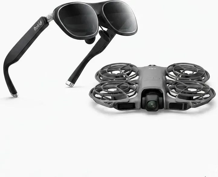 DJI Neo 2 + Rokid Max 2 AR-Brillen-Bundle | 4K-Drohne für Einsteiger mit Handflächensteuerung & 215
