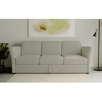 3-Sitzer HOME AFFAIRE "Lavars Schlafsofa" Sofas Gr. B/H/T: 230cm x 90cm x 89cm, Flachgewebe, beige (sand) mit Bettfunktion, in zwei verschiedenen Bezugsqualitäten