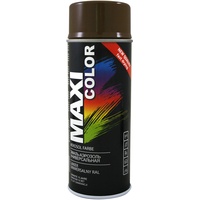 Maxi Color NEW QUALITY Sprühlack Lackspray Glanz 400ml Universelle spray Nitro-zellulose Farbe Sprühlack schnell trocknender Sprühfarbe (Ral 8019 graubraun glänzend)