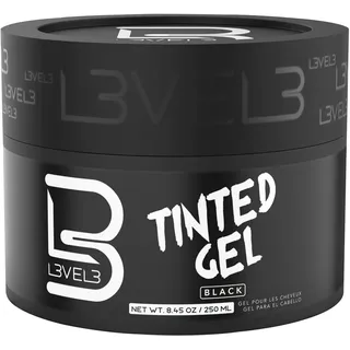 L3 Gel Black - Temporary Black Hair Gel For Hair L3 - No Flaking and Rinses Out Easily - Level Three Strong Hold Formula...