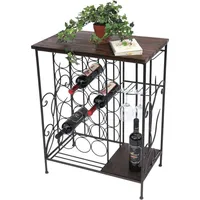 DanDiBo Ambiente Weinregal 62 x 83 x 36 cm Braun