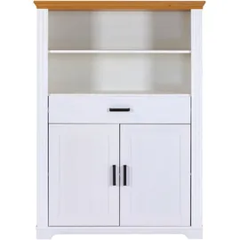 Interlink Vitrine Maluno 117,2 x 41 x 163 cm Weiß