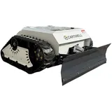 CARTIWELL Ferngesteuerter Elektro Rasenmäher CW-500E mit Kettenantrieb und Schneepflug
