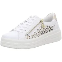 remonte Sneaker Damen Weiß/Gold 41