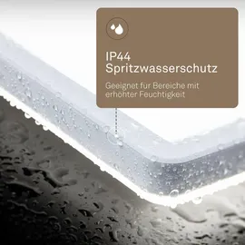 B.K.Licht LED Panel 1 24x24 cm eckig weiß