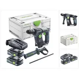 Festool BHC 18-Basic Akku Bohrhammer 18 V 1,8 J SDS Plus Brushless + 2x Akku 4,0 Ah + Ladegerät + Systainer