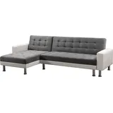 Habitat et Jardin - Ecksofa Reversibel Mit Schlaffunktion 'theo' - 258 X 82/147 X 82 Cm - 4 Personen - Weiß / Grau