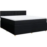 vidaXL Boxspringbett 180 x 200 cm Schwarz
