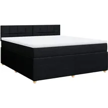 vidaXL Boxspringbett 180 x 200 cm Schwarz