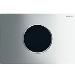 Geberit WC-Steuerung 115907KH6 Netzbetrieb, 2-Mengen-Spülung, hochglanz-verchromt