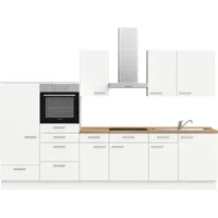 Nobilia Küchenzeile 330 cm weiß