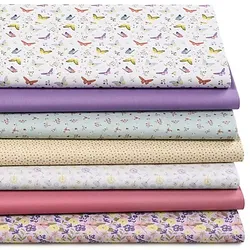 Patchwork- und Quiltpaket Digitaldruck "Schmetterlinge & Blüten", weiß-color