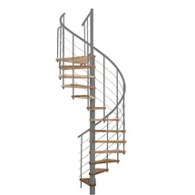 Minka Spindeltreppe Venezia Smart 38 305,5 cm Edelstahl/Holz/PVC/Stahl Grau