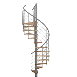 Minka Spindeltreppe Venezia Smart 38 305,5 cm Edelstahl/Holz/PVC/Stahl Grau