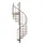 Minka Spindeltreppe Venezia Smart 38 305,5 cm Edelstahl/Holz/PVC/Stahl Grau