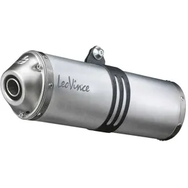 LeoVince X3 Enduro Schalldämpfer Aluminium Silver
