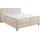 Home Affaire Boxspringbett »Fargo«, inkl. Topper, in 3 Matratzenarten, in Samt- oder Strukturstoff beige