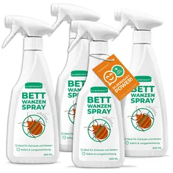 Anti Bettwanzen Spray - Bettwanzenspray: 4 x 500 ml