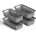 ProHome 0 7L mit Griffen 20 x 10 x 5 schwarz