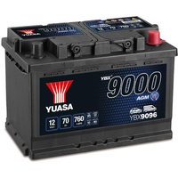 YUASA YBX9096 AGM Start-Stopp-Plus-Akku, 12 V, 70 Ah, 760