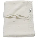 Meyco Babydecke Knots Offwhite, Meyco Baby, 100x150cm weiß 100 cm x 150 cm