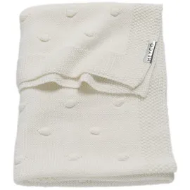 Meyco Babydecke Knots Offwhite, Meyco Baby, 100x150cm weiß 100 cm x 150 cm
